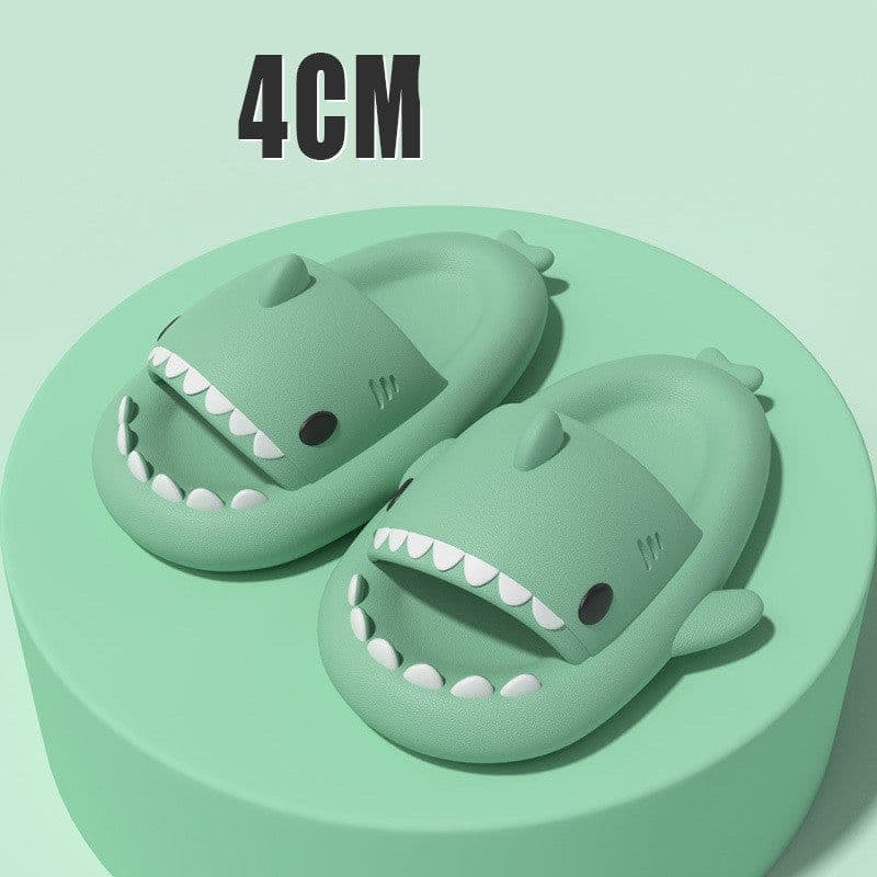 image-Adult's Slippers Indoor Outdoor Funny Shark Cartoon