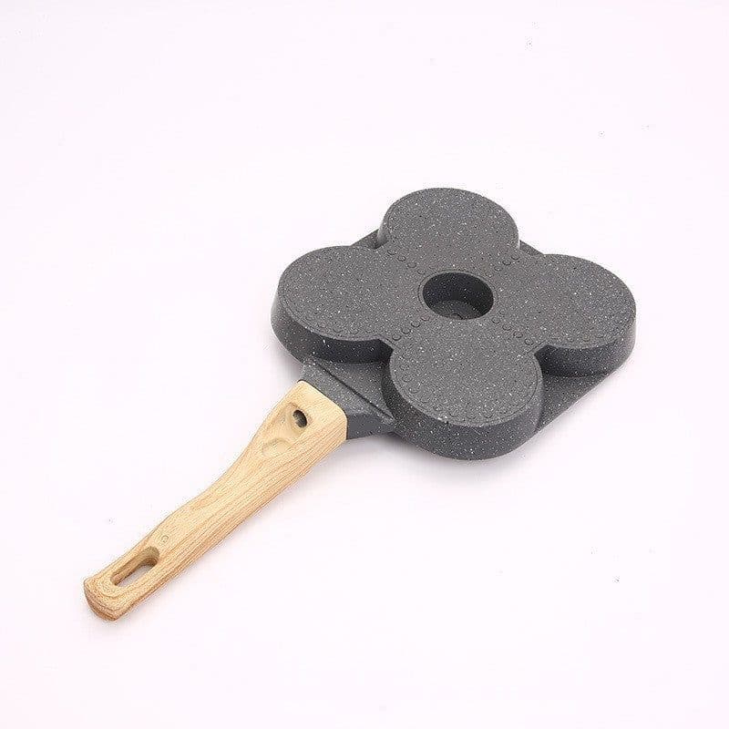 image-Four-hole Egg Frying Pan Medical Stone Non-stick Pan Home Breakfast Mini Frying Pan