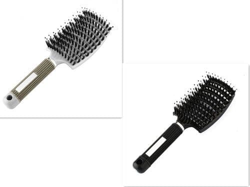 image-Bristle Hair Brush - Detangler Massage Comb