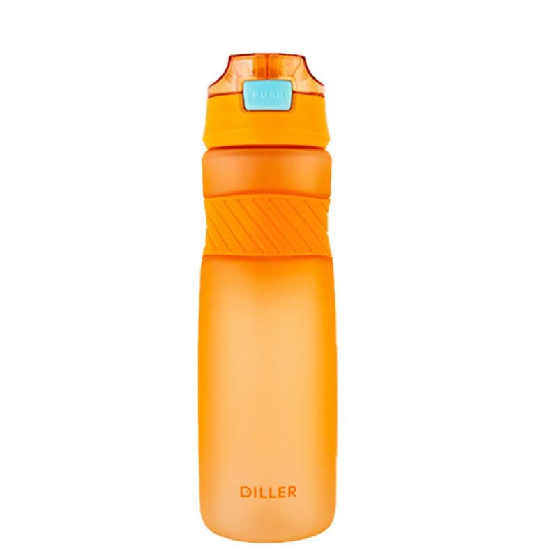 image-Plastic Cup, Frosted Sports Water Cup, Straw Space Cup