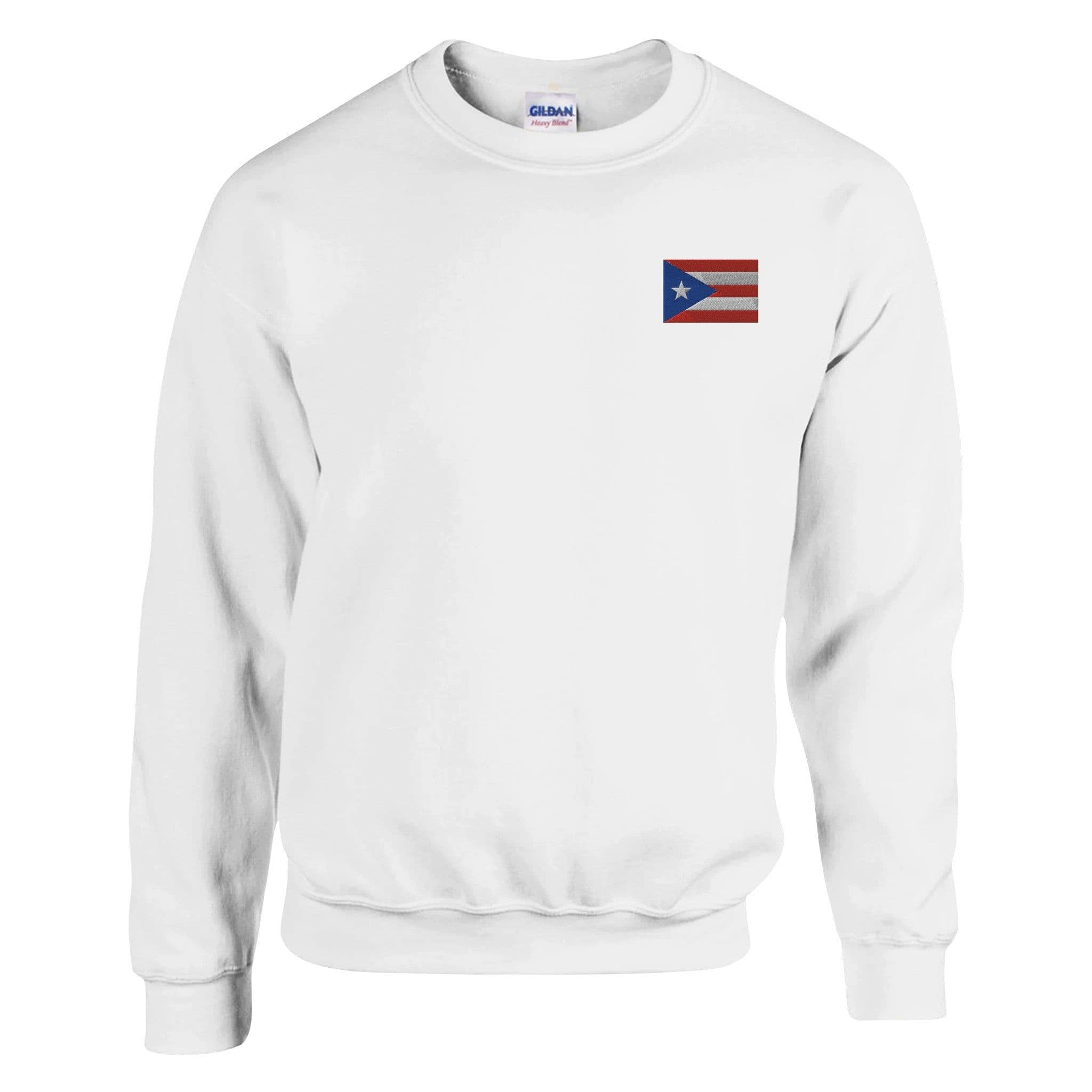 image-Sweat-shirt Drapeau de Porto Rico en broderie
