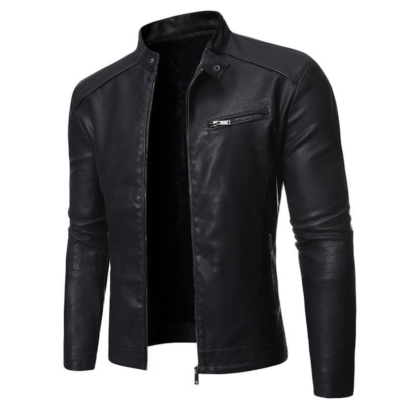 image-New European And American Men's Motorcycle Leather Jackets