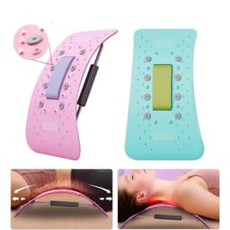 image-Back Cracker New Back Massager Lumbar Neck Stretcher Spine Board Back Support Relax Cervical Masajeador Fitness Stretching Massage