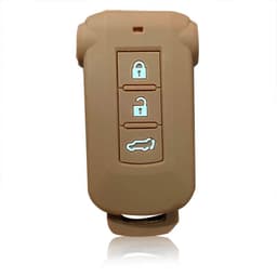 image-Silica Gel Car Key Cover Case For Mitsubishi Outlander 2014 Pajero Delica Key Holder Remote Control Case For Keychain Alarm