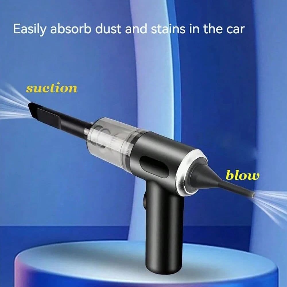 image-3 In 1 Integrated Suction And Blowing Vacuum Combination Vacuum Cleaner USB Charging Small Car Household Vacuum Cleaner