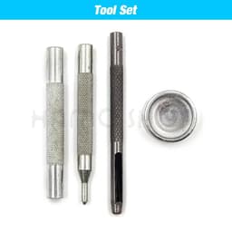 image-50set Snap Fasteners Metal Snaps Press Button Studs Optional Installation Tools Kit For Leathercraft Clothes Garment Bags Shoes