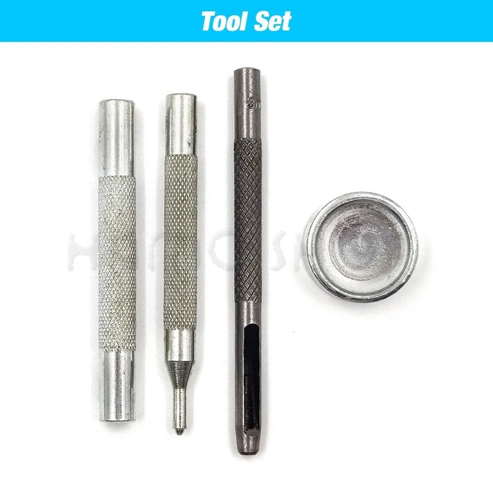 image-50set Snap Fasteners Metal Snaps Press Button Studs Optional Installation Tools Kit For Leathercraft Clothes Garment Bags Shoes