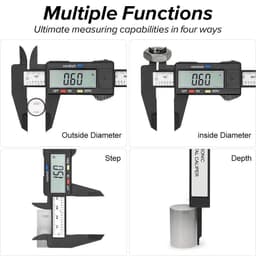 image-150mm 100mm Electronic Digital Caliper Carbon Fiber Dial Vernier Caliper Gauge Micrometer Measuring Tool Digital Ruler