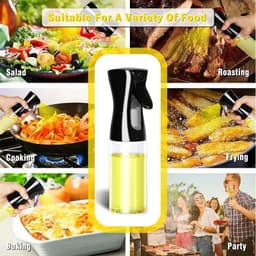 image-200/300/500ml Oil Spray Bottle BBQ Cooking Olive Oil Sprayer Plastic Baking Oil Spray Empty Bottle Vinegar Bottle Or Oil brush