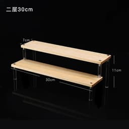 image-Acrylic Display stand for Amiibo Funko POP Figures,Cupcake Cosmetic Nail Polish Clay Figurine Jewelry for Display Stand Riser