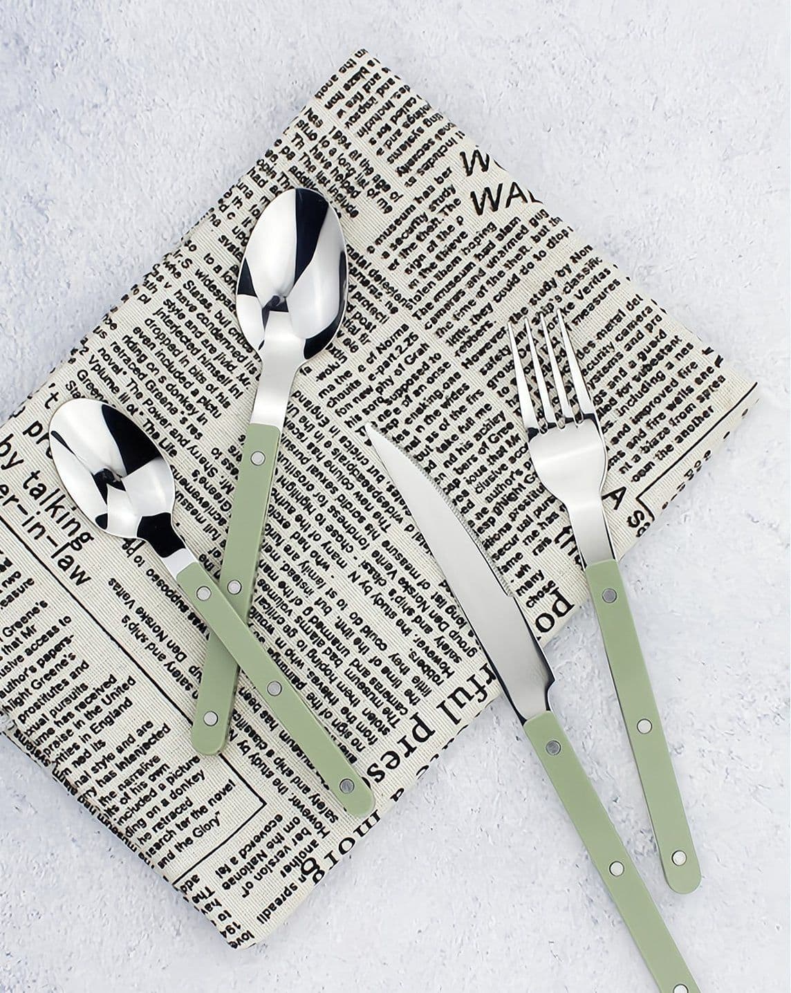 image-Elegant Modern Nordic Flatware Set Of 8 ( $4.9 Each ) - Bistrot Rivet