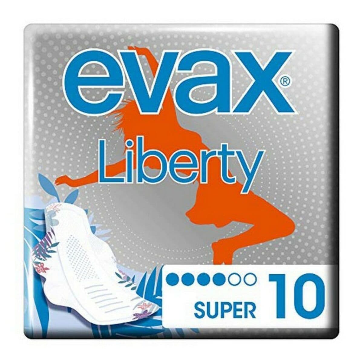 image-Super Sanitary Pads with Wings Liberty Evax Liberty (10 uds) 10 Units
