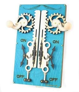 image-Double Rack & Pinion Switch Plate 8005D Aqua Marine
