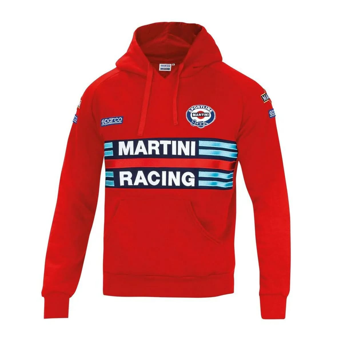 image-Men’s Hoodie Sparco MARTINI RACING Red Size XL