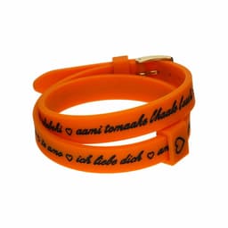 image-Ladies' Bracelet il mezzometro I LOVE YOU GOLD - BRACCIALE IN SILICONE/SILICONE BRACELET