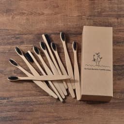image-Bamboo Charcoal Toothbrush Set for Adults (4/5/10 Pack)