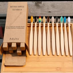 image-Bamboo Charcoal Toothbrush Set for Adults (4/5/10 Pack)