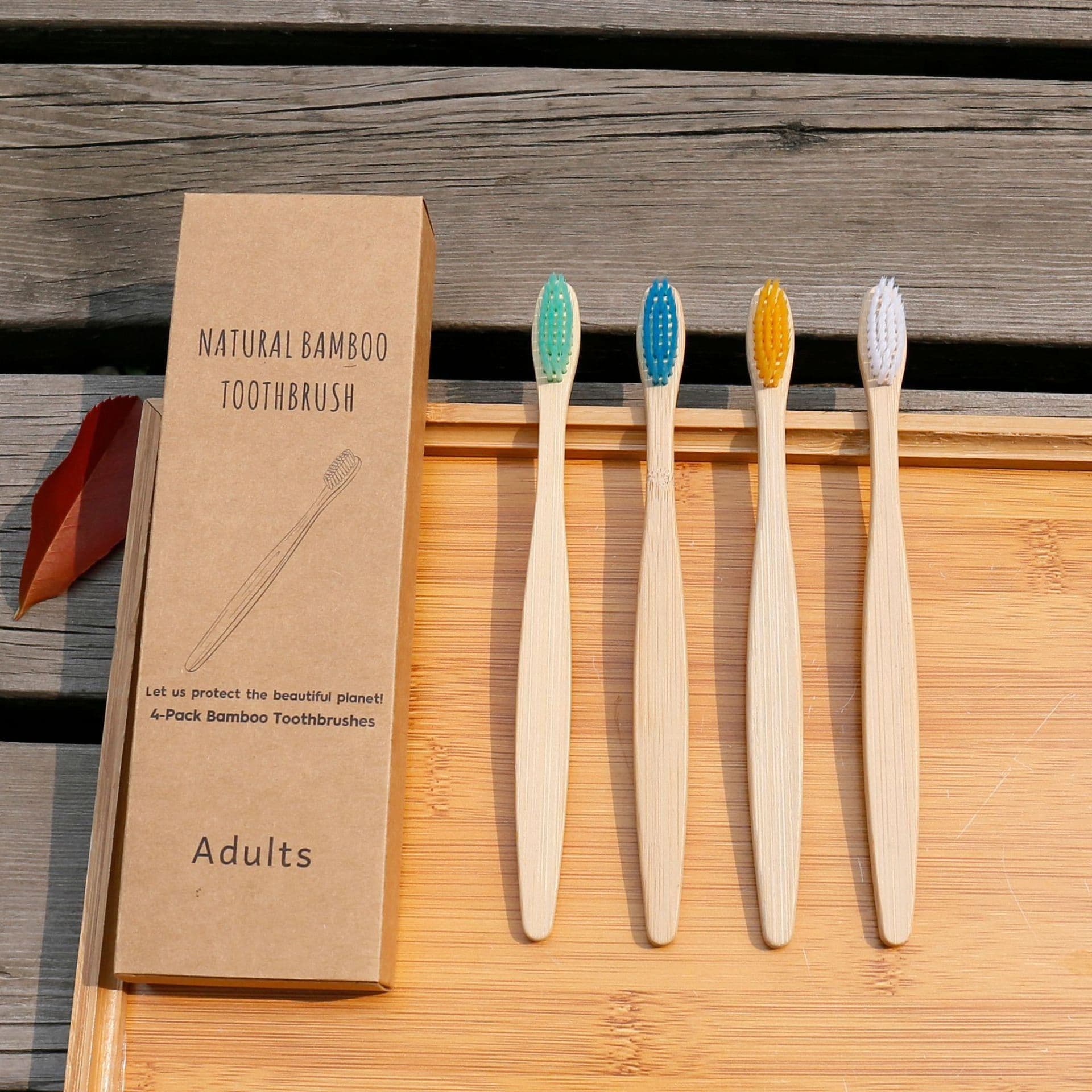 image-Bamboo Charcoal Toothbrush Set for Adults (4/5/10 Pack)