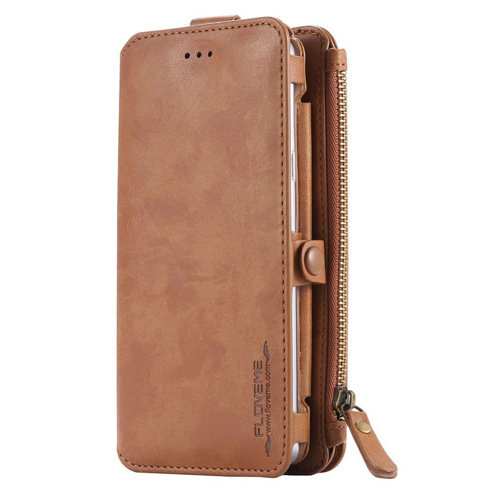 image-FLOVEME Wallet Case for iPhone 5S/6/6S/7/8/X/XR/XS MAX