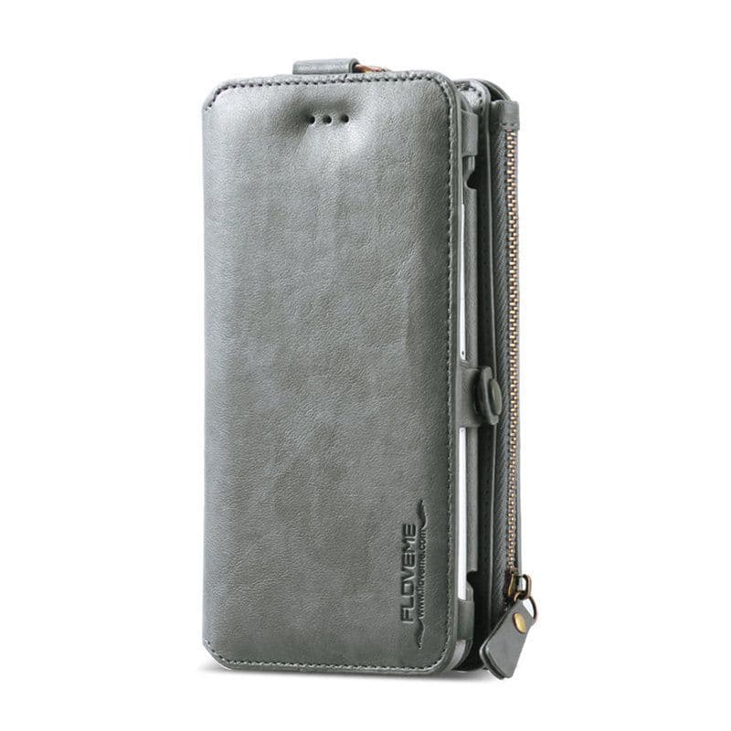 image-FLOVEME Wallet Case for iPhone 5S/6/6S/7/8/X/XR/XS MAX