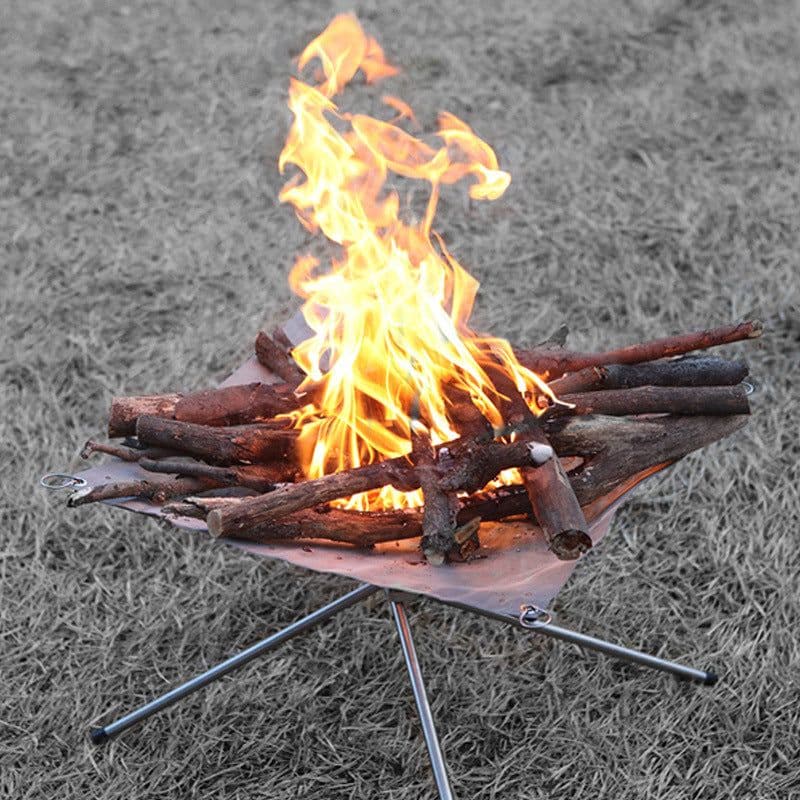 image-Selpa Incinerator Portable Folding Charcoal Grill Stainless Steel
