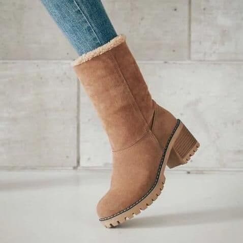image-Women's Winter Snow Boots Mid-Calf Waterproof Warm Casual Shoes