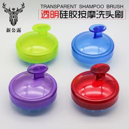 image-Silicone Scalp Massage Brush Shampoo Comb Hair Care Tool