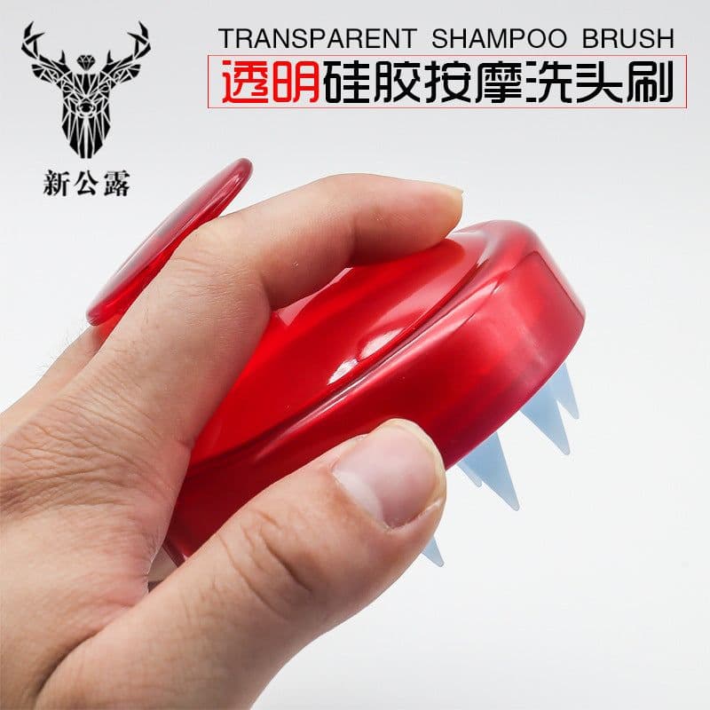 image-Silicone Scalp Massage Brush Shampoo Comb Hair Care Tool