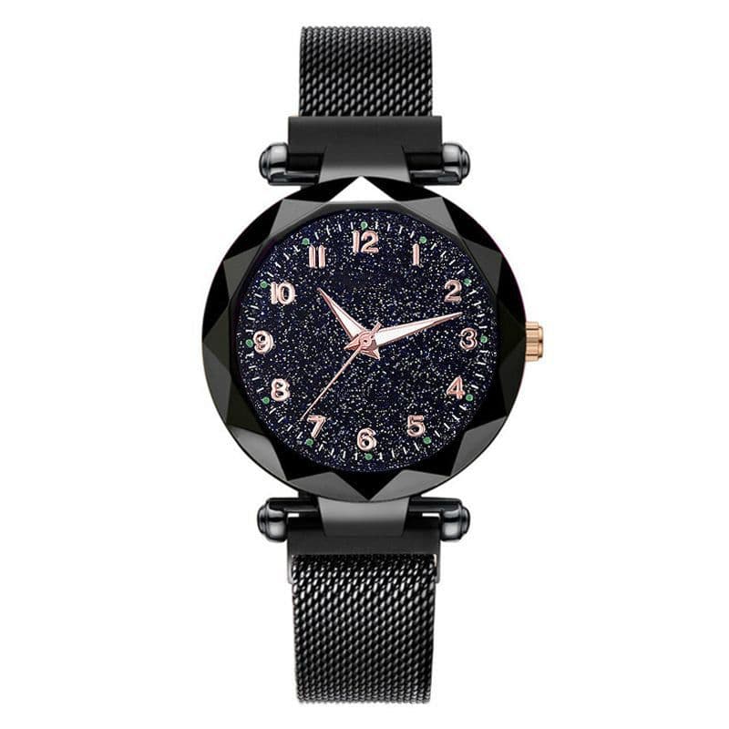 image-Magnetic Starry Sky Women's Wrist Watch Rose Gold