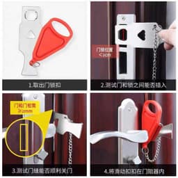 image-Travel Security Portable Door Lock Anti-Theft Padlock