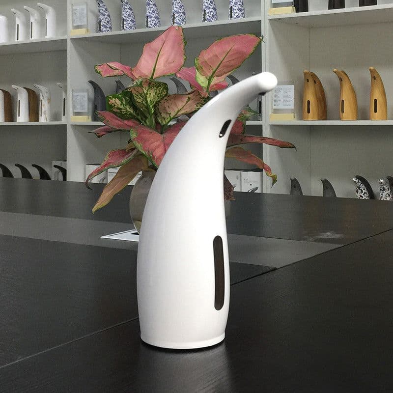 image-Automatic Sensor Soap Dispenser 300ml White ABS GM-S1805A