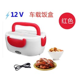 image-12V Electric Car Lunch Box Heated Food Warmer 1.2L Plastic