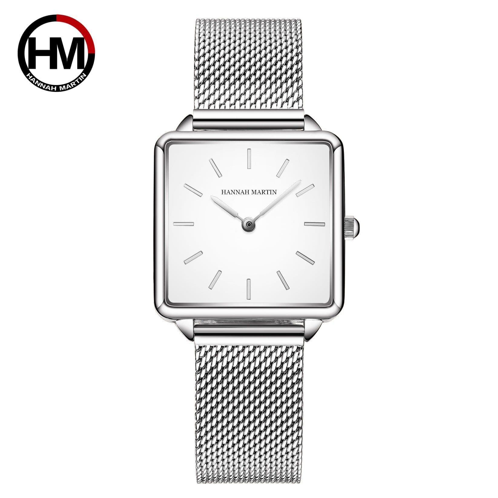 image-Women's Rose Gold Square Wristwatch Japan Movement Luxury Watch