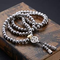 image-Stainless Steel Bead Whip Necklace Self-Defense Bracelet
