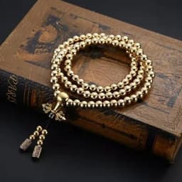 image-Stainless Steel Bead Whip Necklace Self-Defense Bracelet