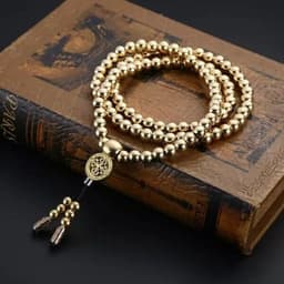 image-Stainless Steel Bead Whip Necklace Self-Defense Bracelet