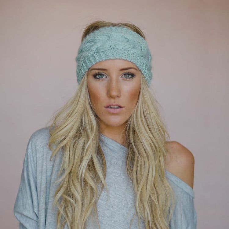 image-Women's Knitted Headband Crochet Twist Yarn Hair Band 24 Colors