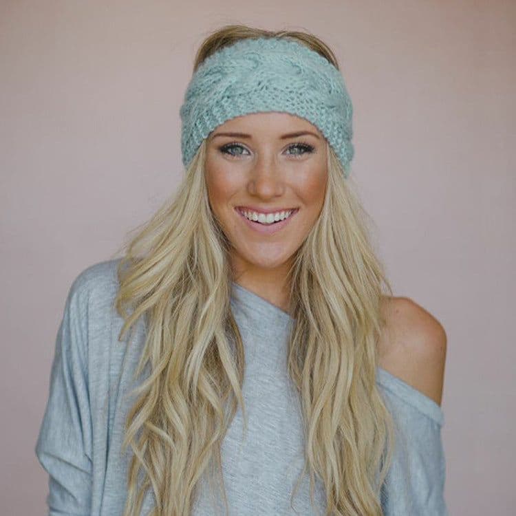image-Women's Knitted Headband Crochet Twist Yarn Hair Band 24 Colors