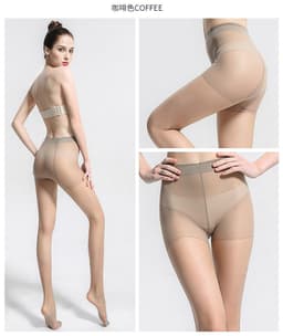 image-BONAS 15D Sheer Tights Women Pantyhose Tear-Resistant Nylon