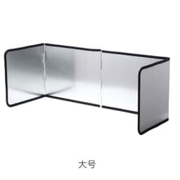 image-Kitchen Oil Splash Guard Baffle - Galvanized Sheet Stove Shield