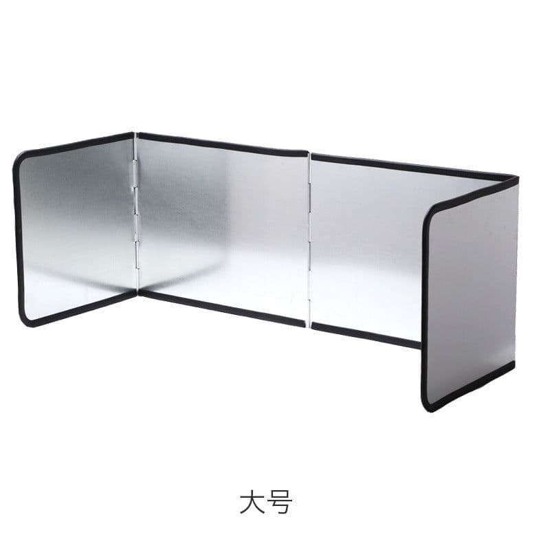 image-Kitchen Oil Splash Guard Baffle - Galvanized Sheet Stove Shield
