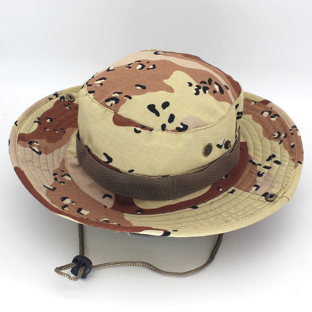 image-Muxincamp Outdoor Boonie Hat Unisex Hiking Fishing Sun Protection Cap
