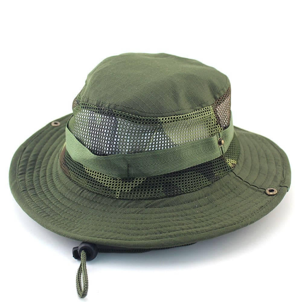 image-Muxincamp Outdoor Boonie Hat Unisex Hiking Fishing Sun Protection Cap
