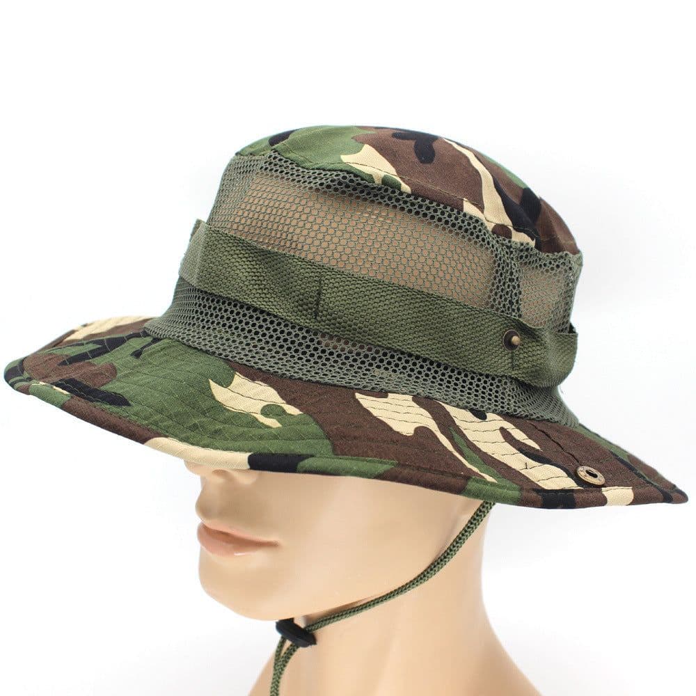 image-Muxincamp Outdoor Boonie Hat Unisex Hiking Fishing Sun Protection Cap