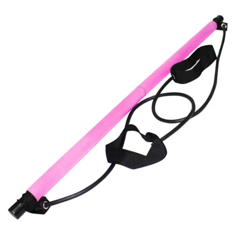 image-Pilates Bar with Resistance Bands for Yoga Fitness Training