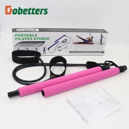 image-Pilates Bar with Resistance Bands for Yoga Fitness Training