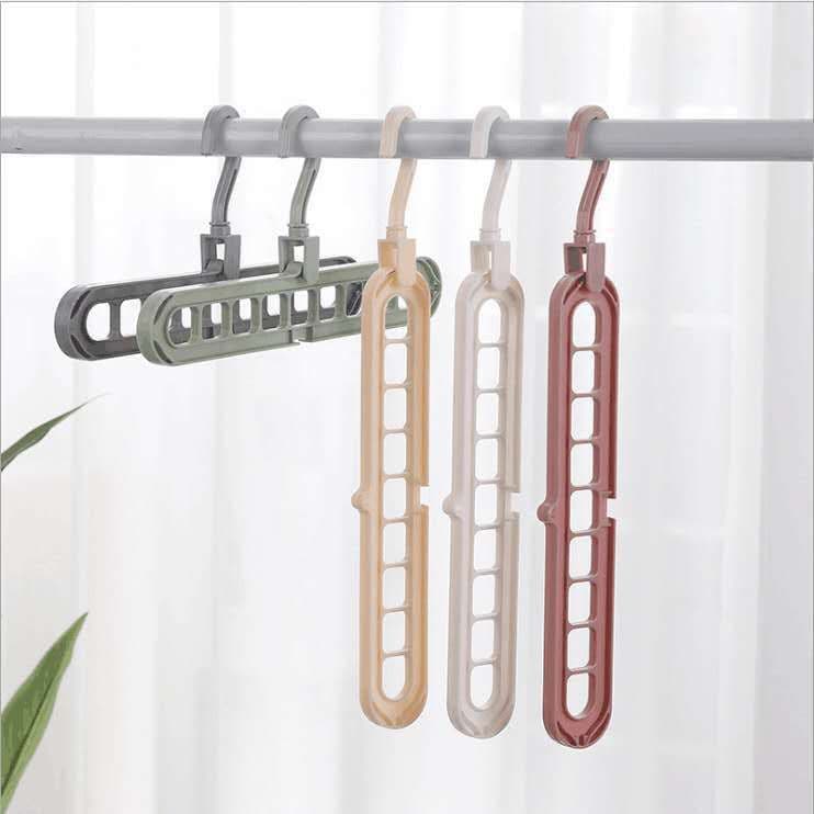 image-Rotating 9-Hole Space Saving Clothes Hanger Organizer