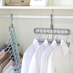 image-Rotating 9-Hole Space Saving Clothes Hanger Organizer