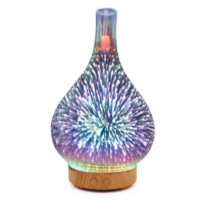 image-Creative 3D Glass Firework Humidifier with LED Light & Aroma
