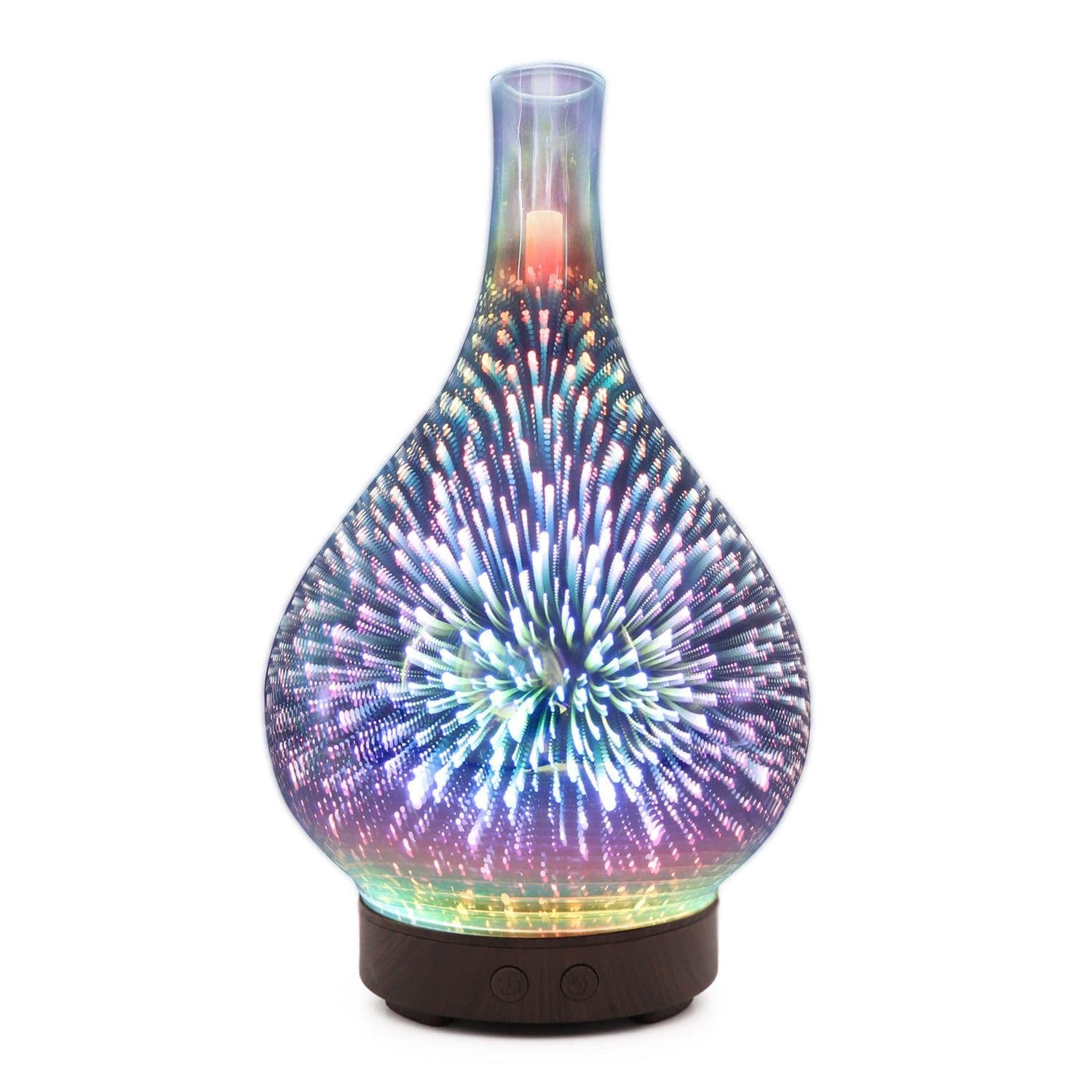 image-Creative 3D Glass Firework Humidifier with LED Light & Aroma